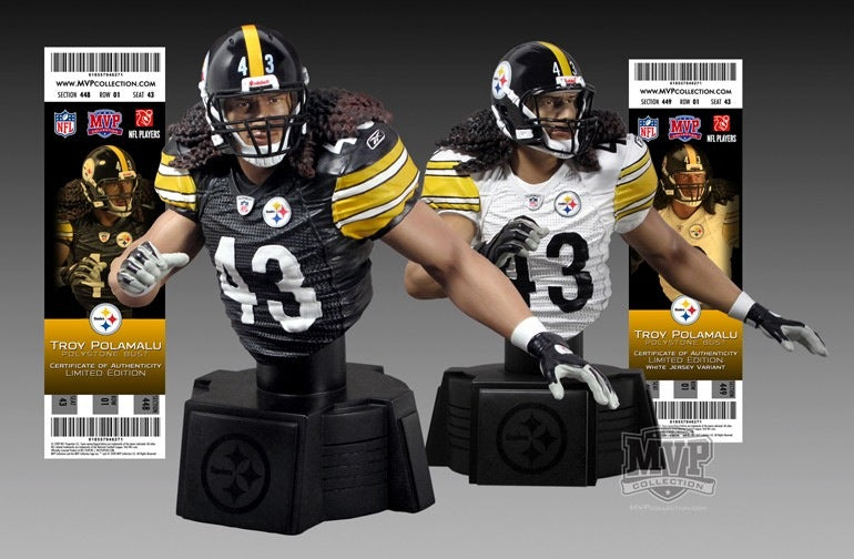 WhatNot - Troy Polamalu Pittsburgh Football Edition Mini Bust WhatNot
