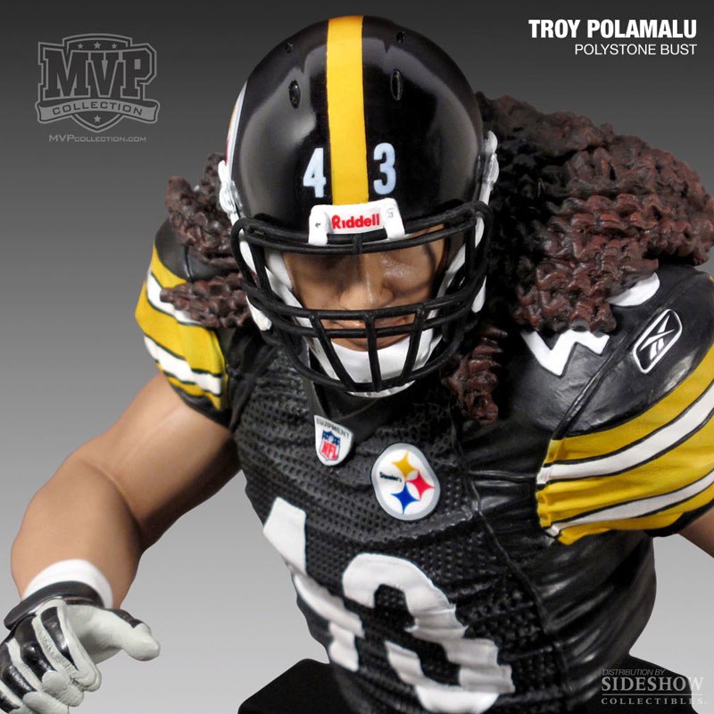 WhatNot - Troy Polamalu Pittsburgh Football Edition Mini Bust WhatNot