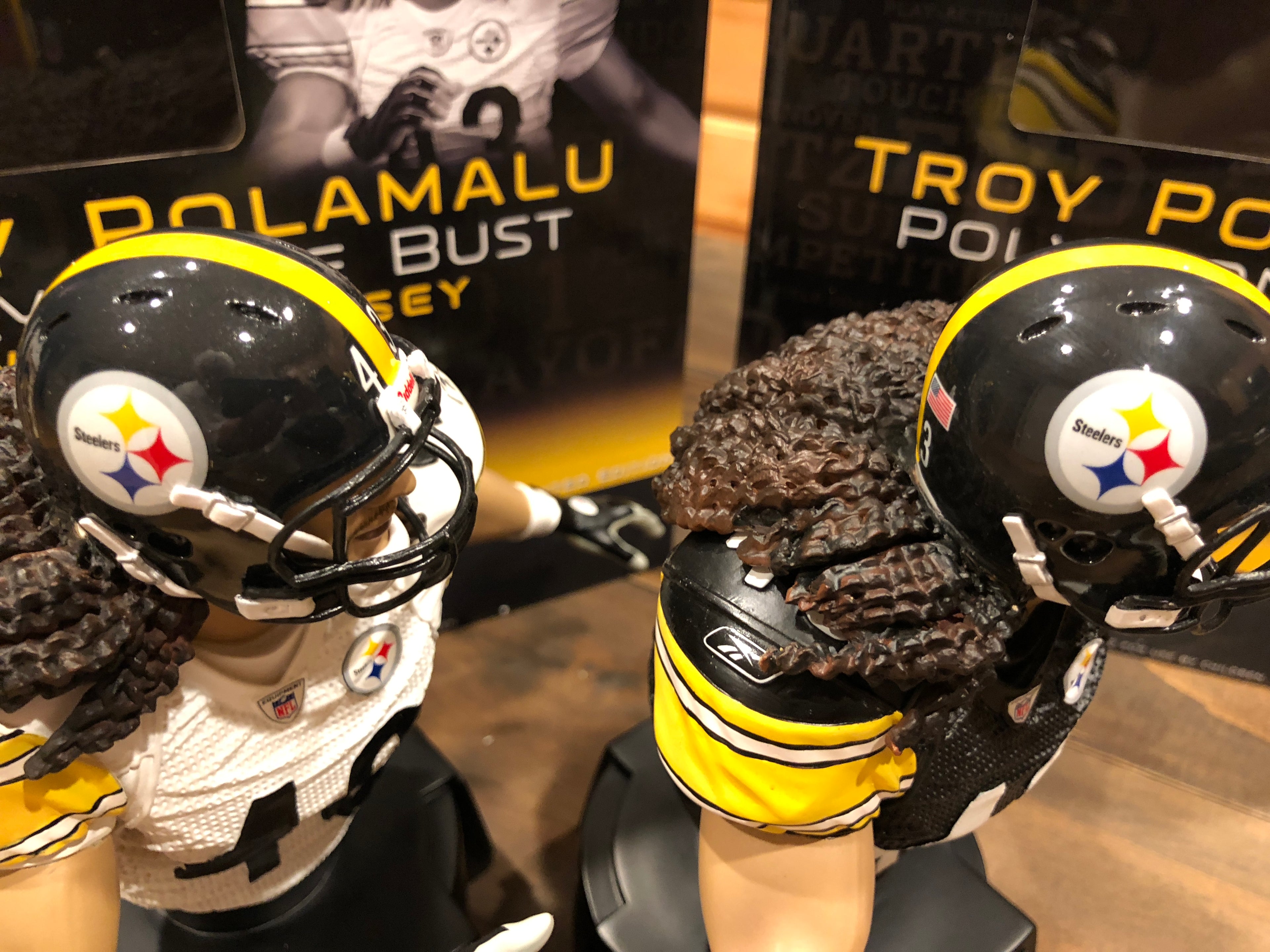 Troy Polamalu Pittsburgh Football Edition Mini Bust Shopify TikTok
