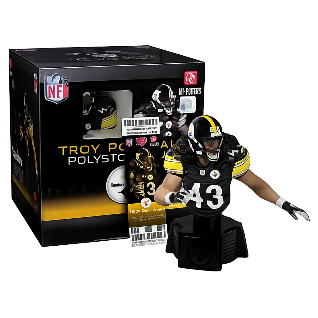 Troy Polamalu Pittsburgh Football Edition Mini Bust Shopify TikTok